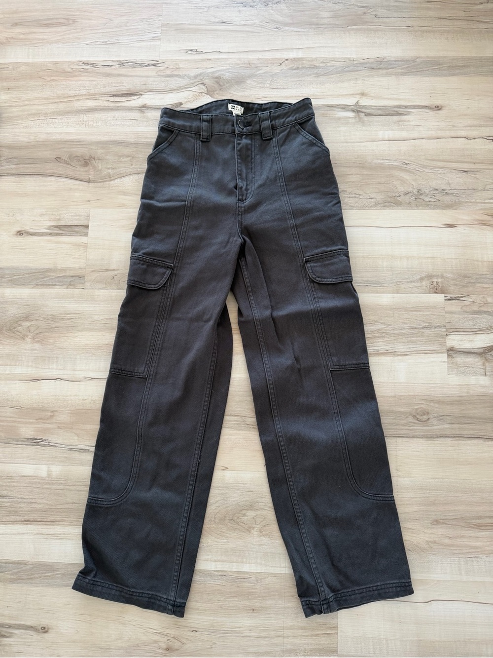 Billabong Charcoal Gray Utility Cargo Pants Size 25